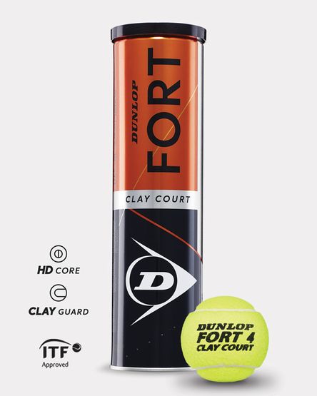 Tenisové lopty Dunlop Fort Clay Court (4ks)