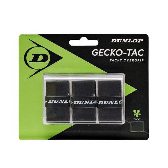 Vrchná omotávka - overgrip Dunlop Gecko Tac (3ks - čierny)
