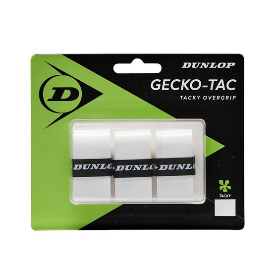 Vrchná omotávka - overgrip Dunlop Gecko Tac (3ks - biely)